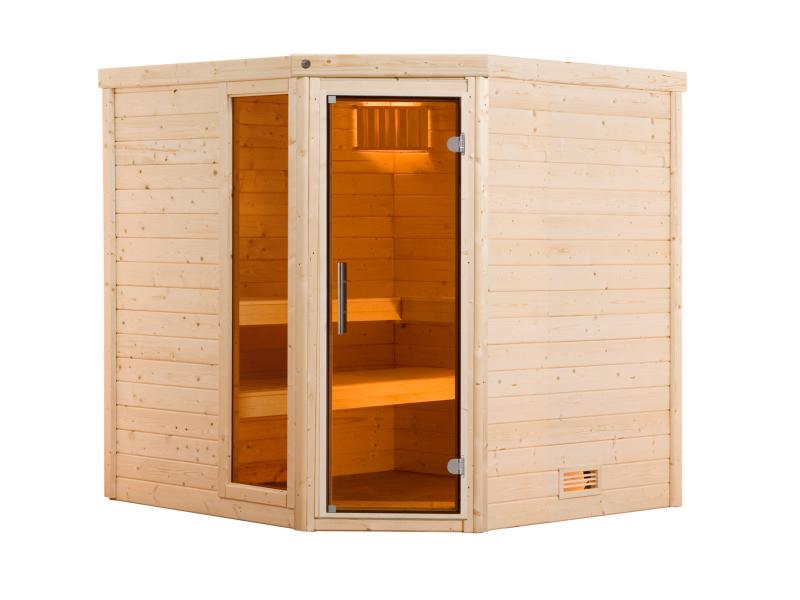 Weka Premium-Massivholzsauna 45 mm Turku 2 GTF