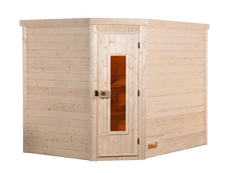 Weka Premium-Massivholzsauna 45 mm Turku 3 HT
