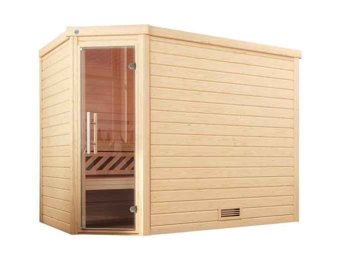 Weka Premium-Massivholzsauna 45 mm Turku 3 GT