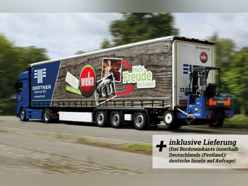 Weka Premium Massivholzsauna Cubilis 2 GTF - inklusive Montage und Lieferung