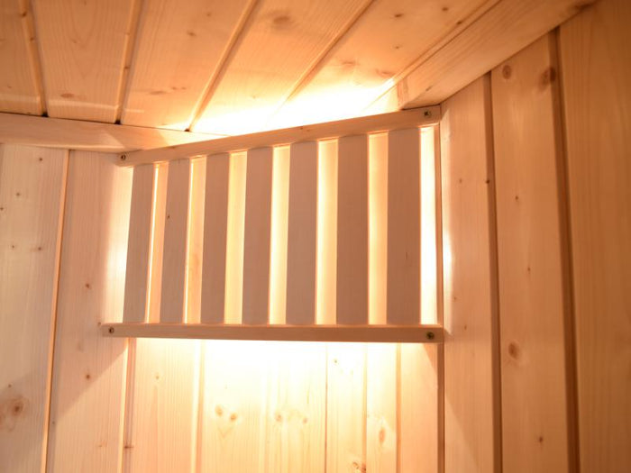 Weka Premium-Massivholzsauna Turku 1 GT Sparset 1 inkl. 7,5 kW Sauna-Ofen