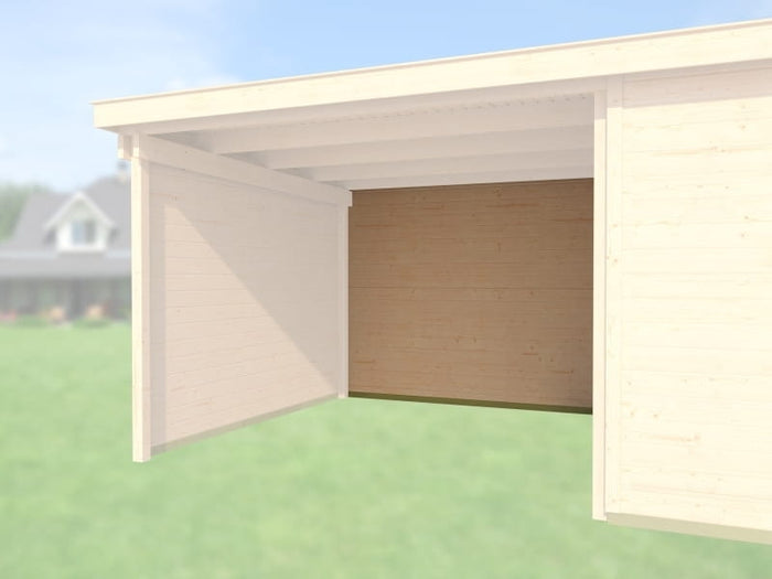 Weka Rückwand für Gartenhaus 126/172 und 225 Anbau 300 cm