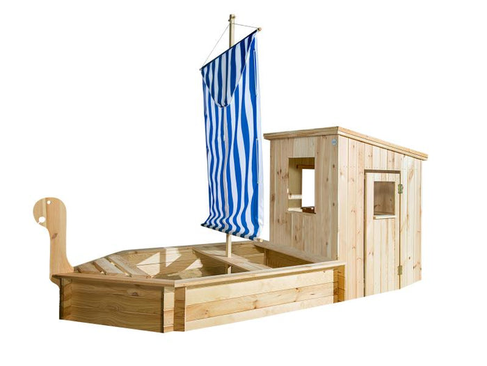 Weka Sandkasten 196 A mit Kajüte, Mast und Segel