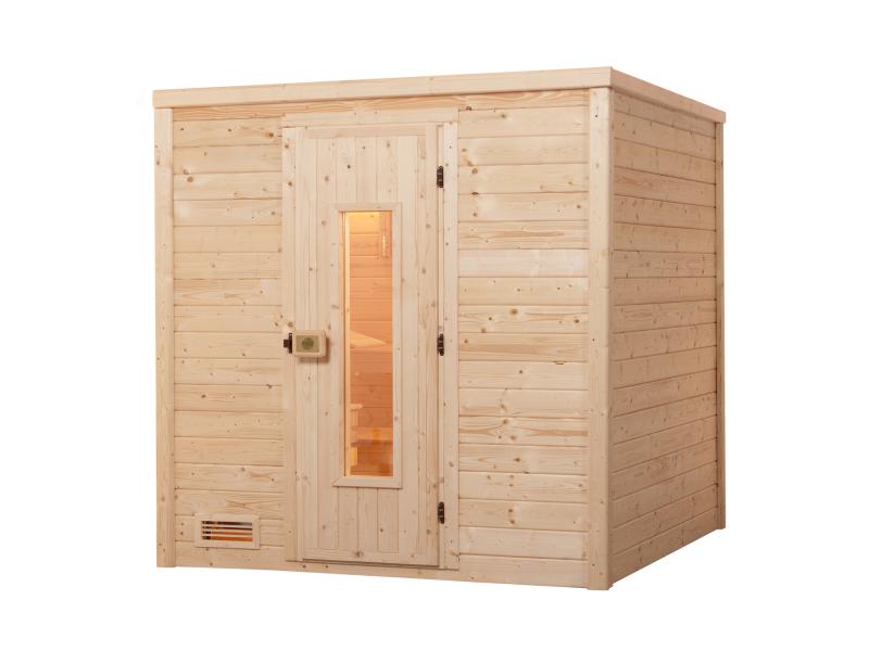 Weka Sauna Bergen Gr. 1,8 HT, inkl. 5,4 Ofen Kompakt integr. Steuerung