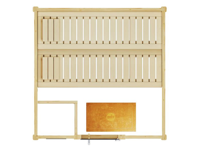 Weka Sauna Bergen Gr. 2 GT, inkl. 5,4 kW Ofen Kompakt integr. Steuerung