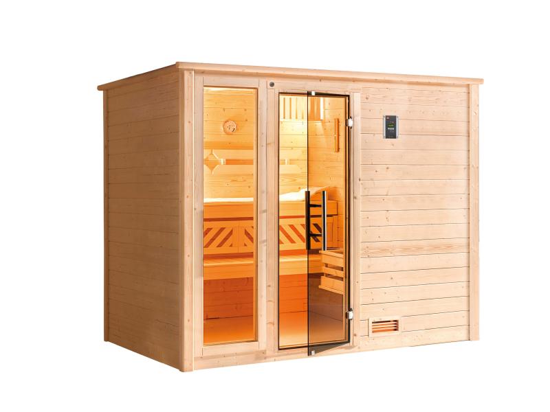 Weka Sauna Bergen Gr. 3 GT/F inkl. 7,5 kW BioS