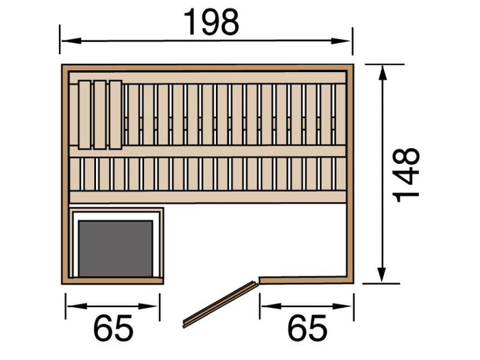 Weka Sauna Bergen Gr.1 inkl. 7,5 kW BioS