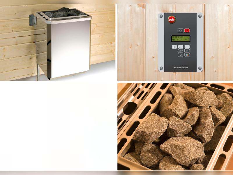 Weka Sauna Bergen Gr.1,8 inkl. 7,5 kW BioS