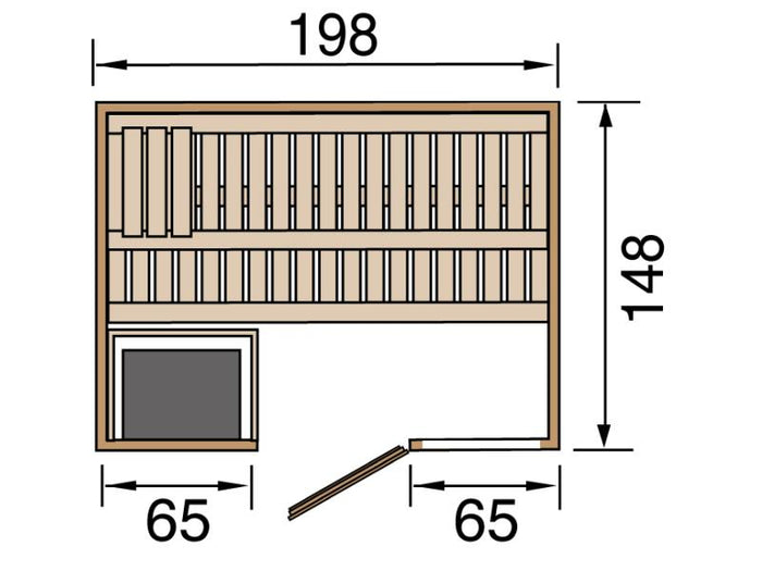 Weka Sauna Bergen inkl. 7,5 kW BioS
