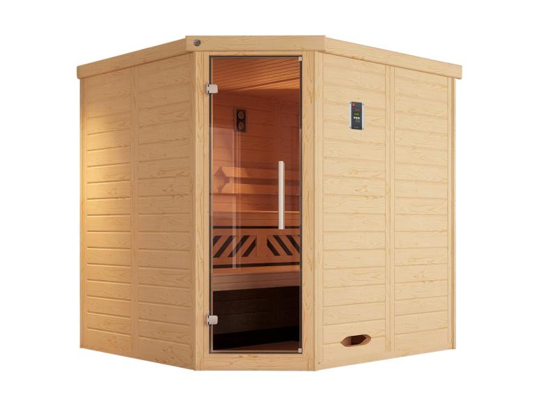 Weka Sauna Kemi Eck Gr. 2 inkl. 7,5 kW BioS