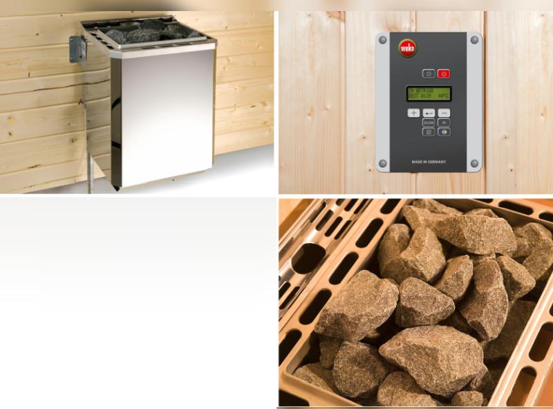 Weka Sauna Kemi Eck Gr. 2 inkl. 7,5 kW BioS