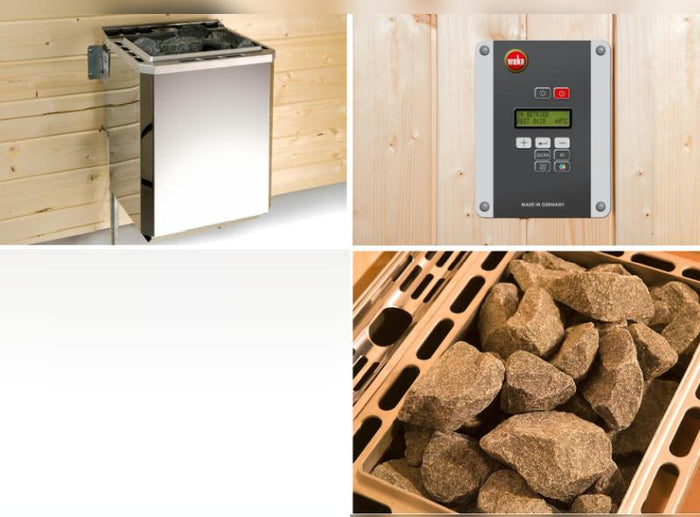 Weka Sauna Kemi Eck Gr. 2 inkl. 7,5 kW BioS