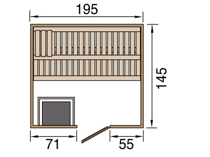 Weka Sauna Kemi Gr.3 inkl. 7,5 kW BioS