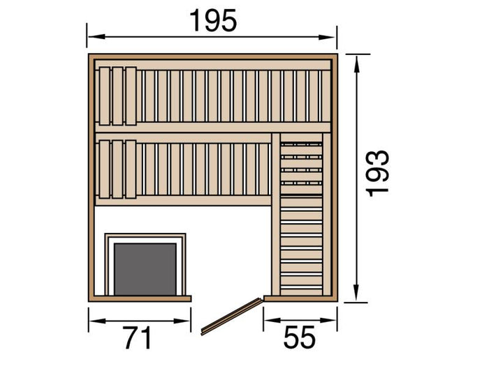 Weka Sauna Kemi Gr.4 inkl. 7,5 kW BioS