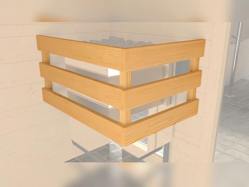 Weka Sauna Laukkala Gr.1 inkl. 3,6 kW OS inkl. Saunaleuchten Set