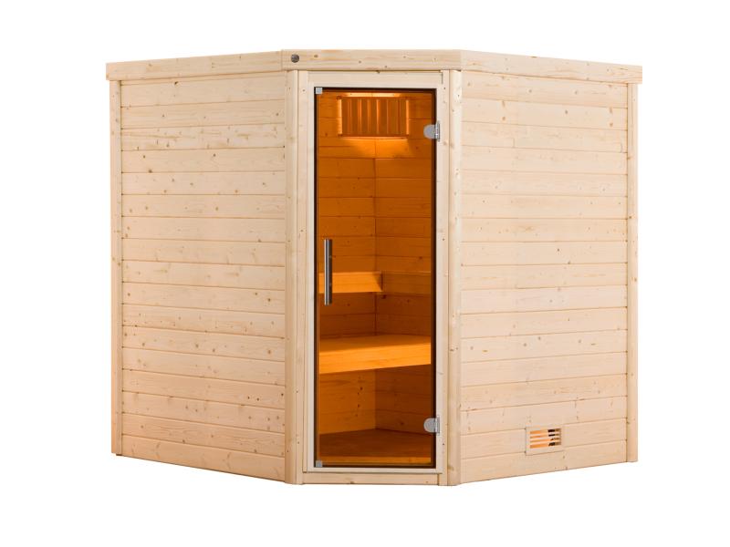 Weka Sauna Turku Gr. 2 GT, inkl. 9 kW Ofen Kompakt mit integr. Steuerung