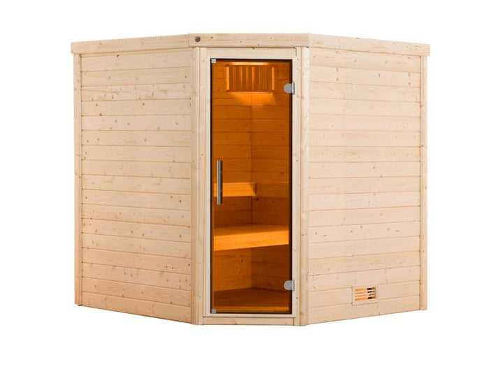 Weka Sauna Turku Gr. 2 GT, inkl. 9 kW Ofen Kompakt mit integr. Steuerung