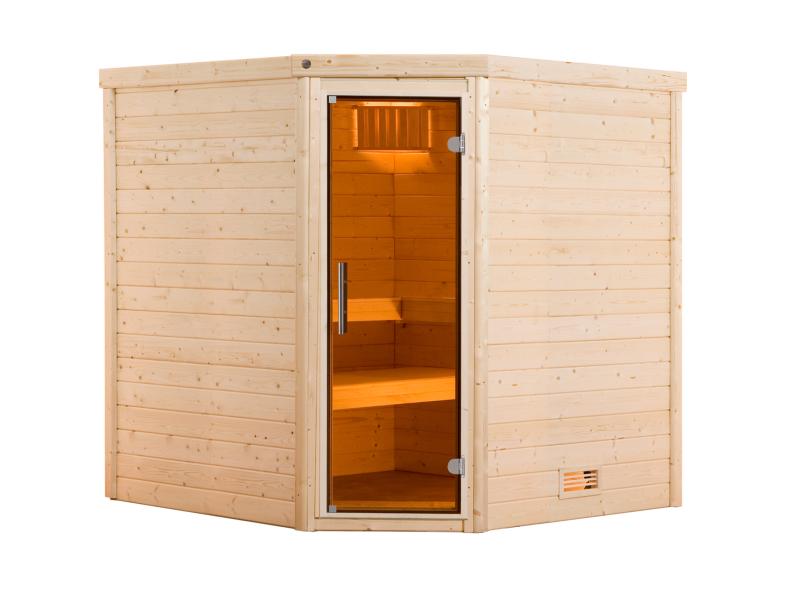 Weka Sauna Turku Gr. 2 GT, inkl. 9 kW Bioofen mit digitaler Steuerung (BioS)