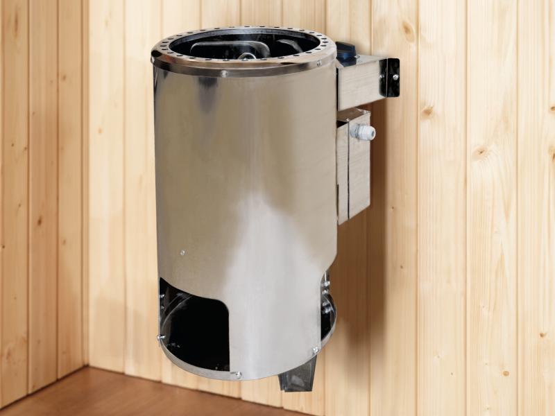 Weka Sauna Valida Gr. 1 inkl. 3,6 kW Ofen Kompakt integr. Steuerung, Ganzglastür