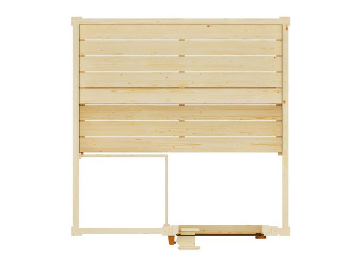 Weka Sauna Valida Gr. 1 inkl. 3,6 kW Bioofen mit digitaler Steuerung (BioS), Ganzglastür