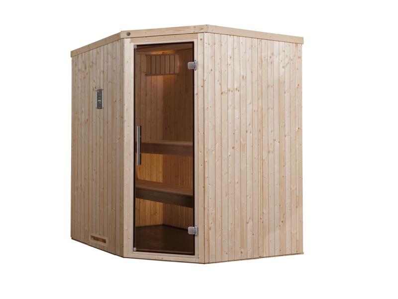 Weka Sauna Varberg Eck Gr. 2 inkl. 7,5 kW BioS