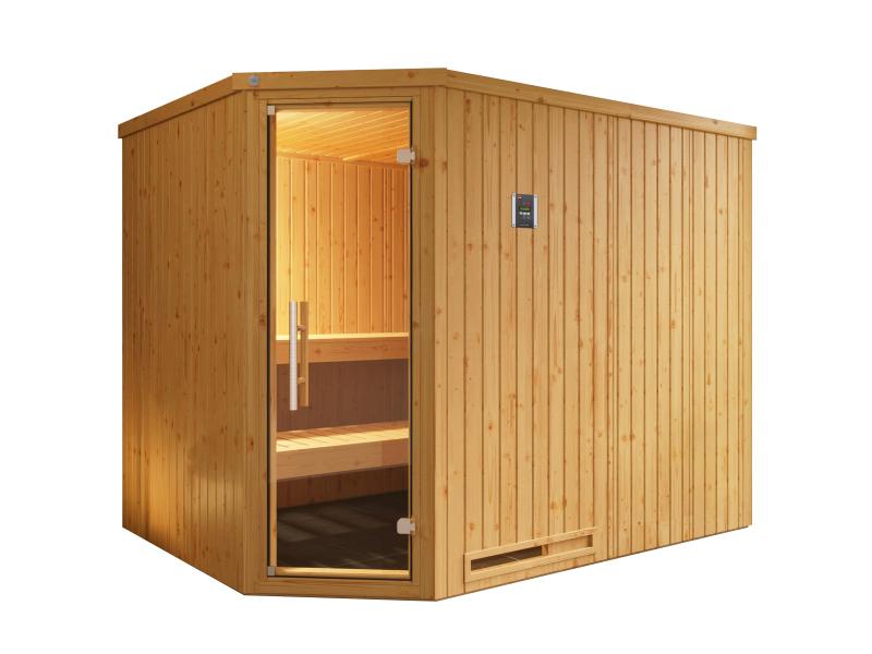 Weka Sauna Varberg Eck Gr. 4 inkl. 7,5 kW BioS