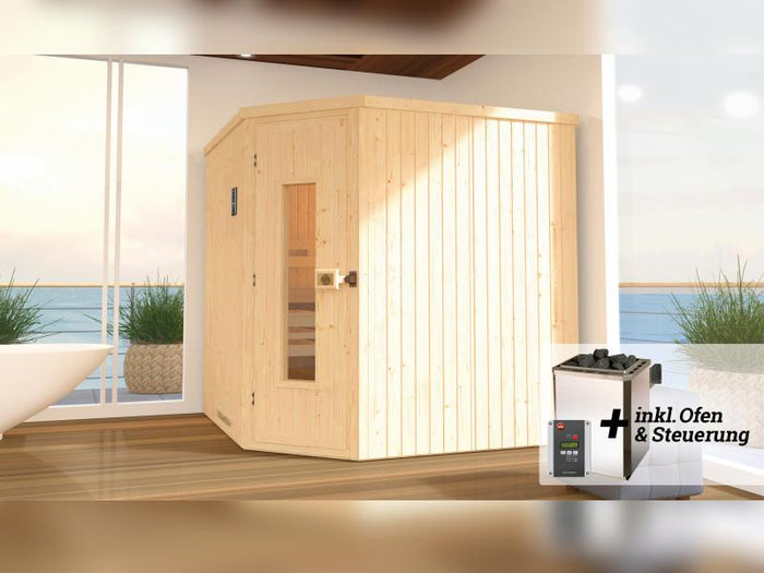 Weka Sauna Varberg Gr. 3 inkl. 7,5 kW OS