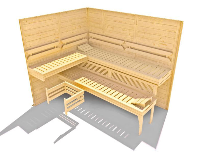 Weka Sauna Varberg Gr. 4 inkl. 7,5 kW BioS