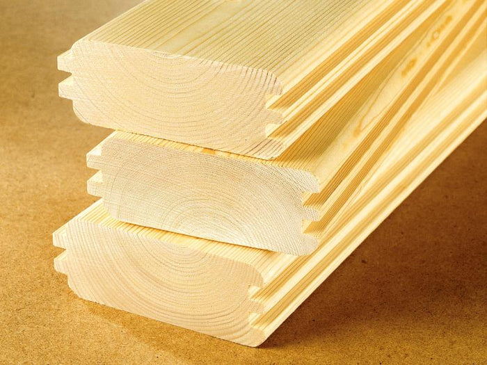 Weka Saunahaus 45 mm KUOPIO mit Fenster, inkl. 9 kW OS Ofenset, natur