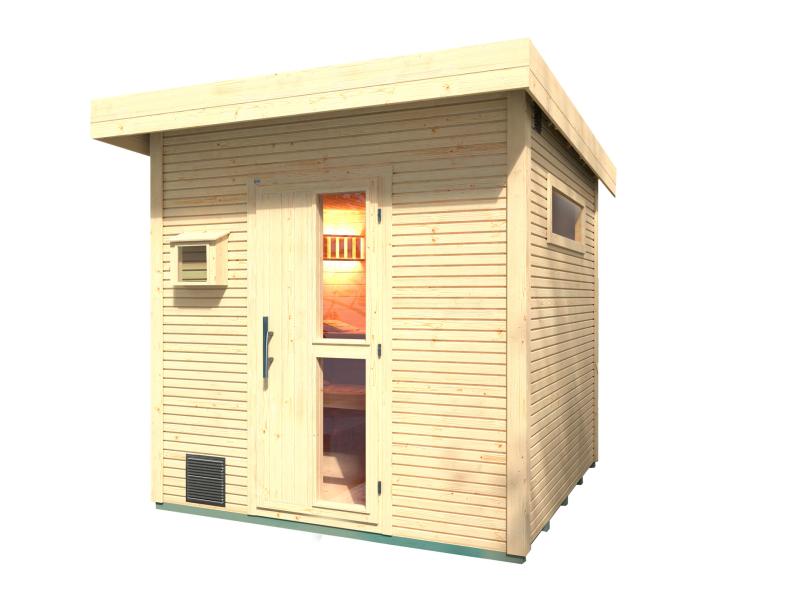 Weka Saunahaus 45 mm Kuopio, natur