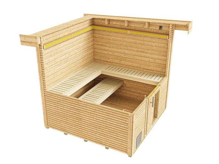 Weka Saunahaus 45 mm Kuopio, natur