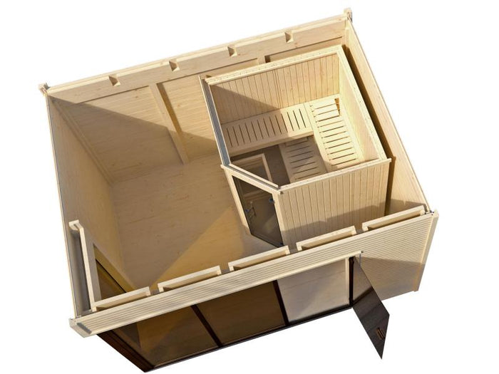 Weka Saunahaus Cubilis inkl. 7,5 kW BioS