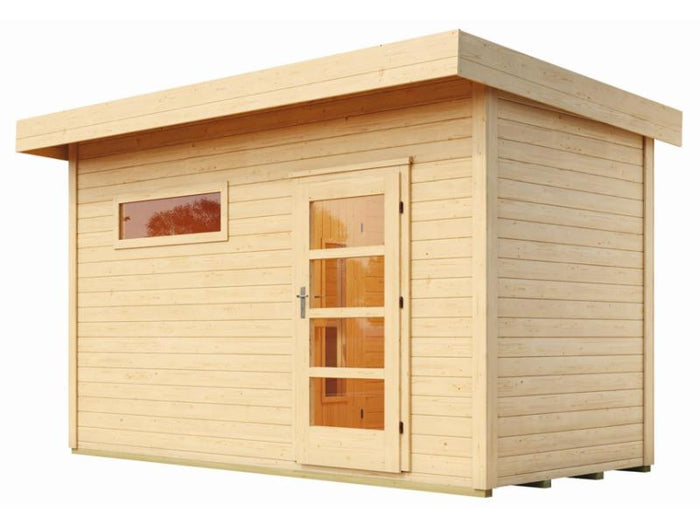 Weka Saunahaus Farsund, inkl. 9 kW Bioofen digitale Steuerung (BioS), mit Vorraum