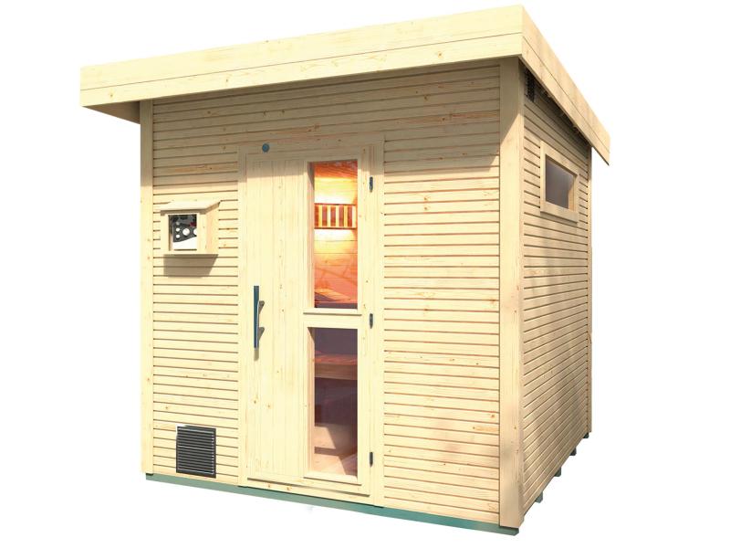 Weka Saunahaus Kuopio naturbelassen inkl. 9 kW BioS