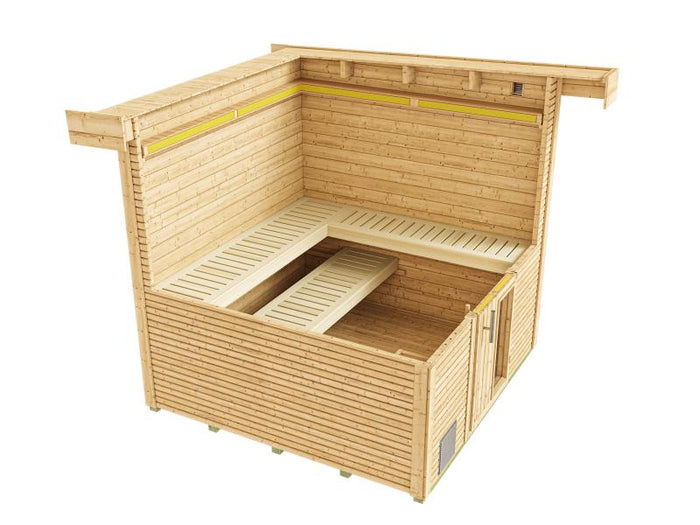 Weka Saunahaus Kuopio naturbelassen inkl. 9 kW BioS