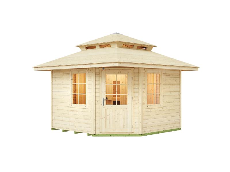 Weka Saunahaus Kurikka inkl. 9 kW Kompakt Ofen