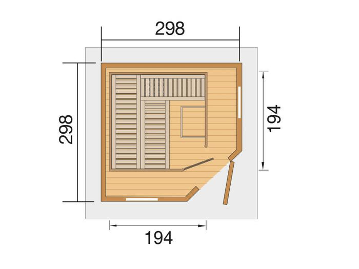 Weka Saunahaus Kurikka