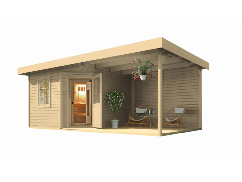 Weka Saunahaus Salo Gr. 2 natur inkl. 7,5 kW BioS