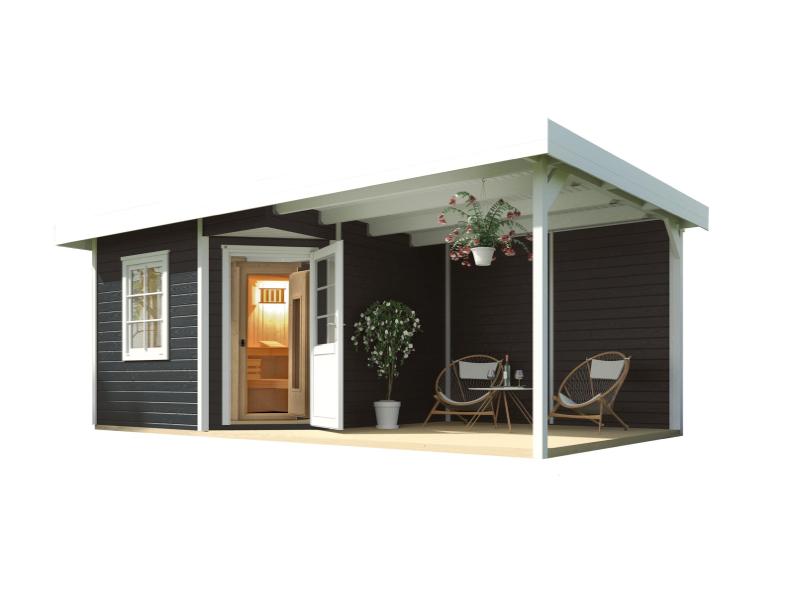 Weka Saunahaus Salo Gr.2 anthrazit inkl. 7,5 kW OS