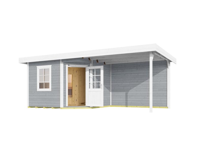 Weka Saunahaus Salo Gr.2 hellgrau inkl. 9 kW BioS