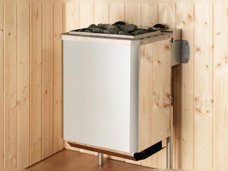 Weka Saunahaus Salo Gr.2 hellgrau inkl. 9 kW Ofen Kompakt