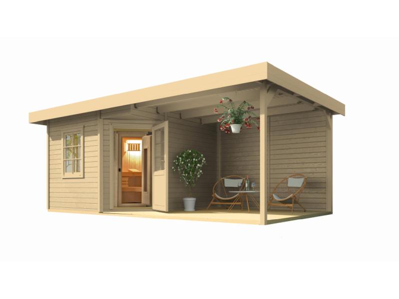 Weka Saunahaus Salo Gr.2 natur inkl. 7,5 kW OS