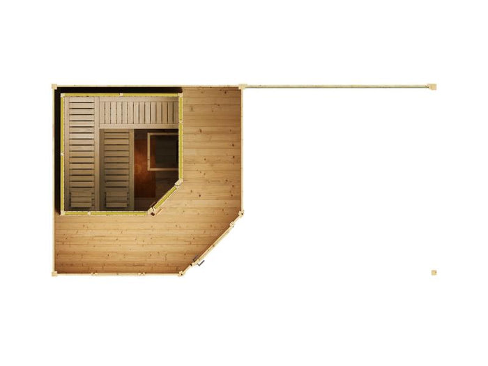 Weka Saunahaus Salo Gr.2 schwedenrot inkl. 9 kW Kompaktofen