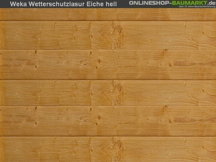 Weka Schleppdach 19 mm 80 x 200 cm lasiert