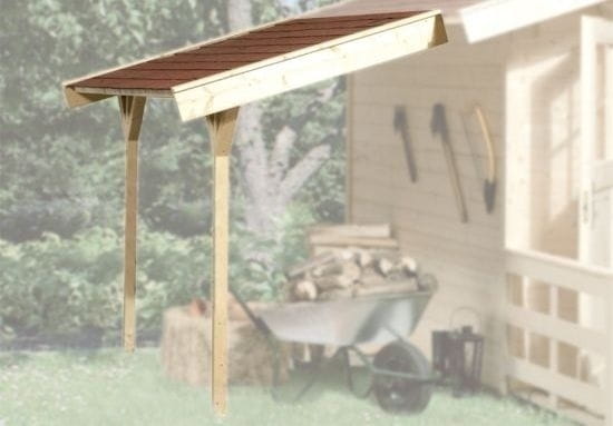 Weka Schleppdach 19 mm 80 x 200 cm natur