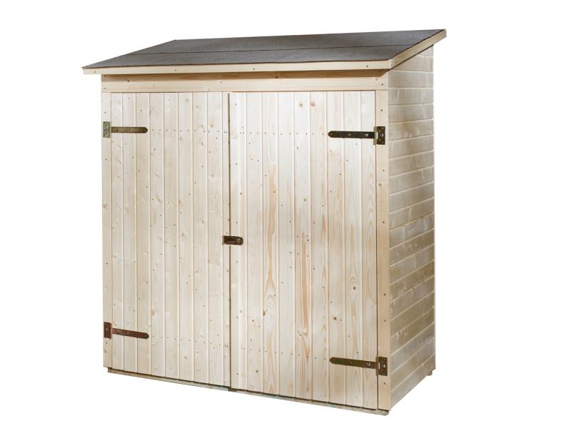 Weka Terrassenschrank mit Flachdach und Doppeltür