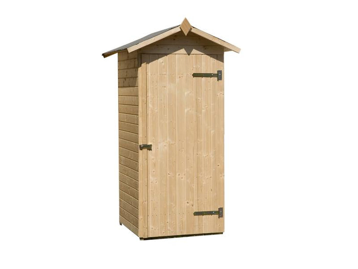 Weka Terrassenschrank mit Satteldach und Einzeltür