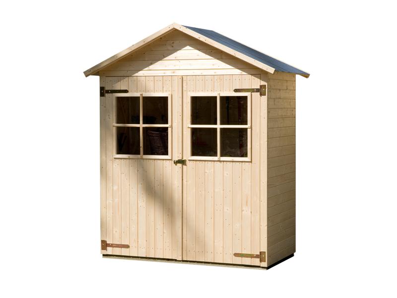 Weka Terrassenschrank mit Satteldach und Doppeltür