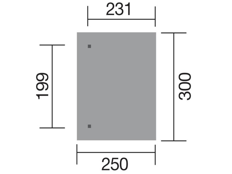 Weka Terrassenüberdachung 671 Größe 1 kdi