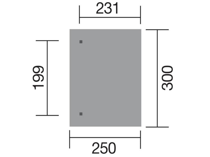 Weka Terrassenüberdachung 671 Größe 1 kdi
